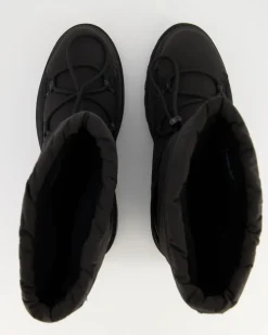 Flatform Snow Boot Nylon Winterstiefel in Schwarz