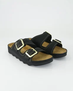 Foggia-D Pantoletten in Schwarz