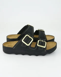 Foggia-D Pantoletten in Schwarz