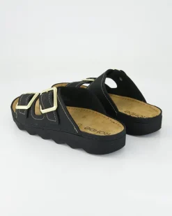 Foggia-D Pantoletten in Schwarz