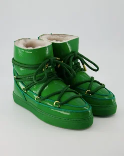 Full Leather Naplack Winterschuhe in Grün
