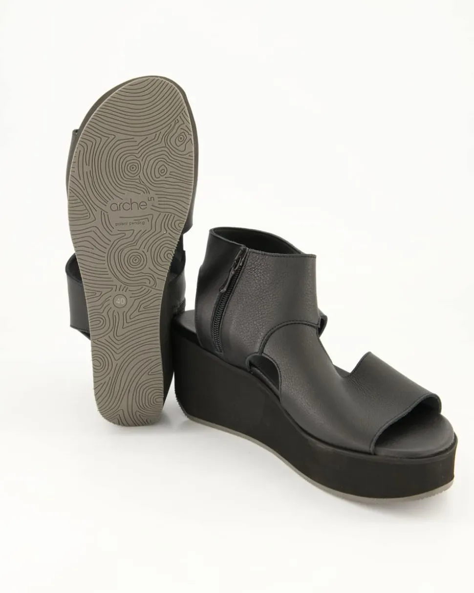 Galway Sandalen in Schwarz