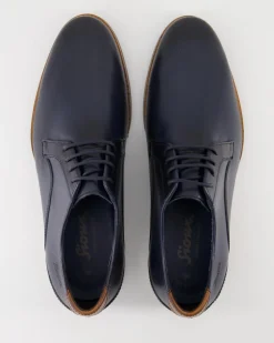 Geriondo-704 Business Schuhe in Blau