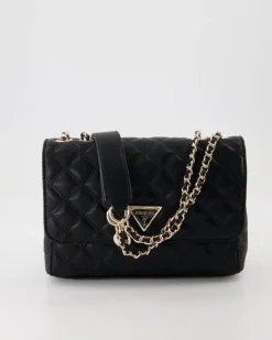 Giully 2 Cmprtmnt Cnvrtbl flp Umhängetasche in Schwarz