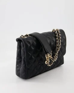 Giully 2 Cmprtmnt Cnvrtbl flp Umhängetasche in Schwarz