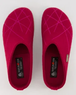 Grizzly Mikado Hausschuhe in Bordeaux