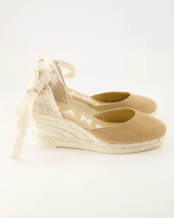 Hamptons Wedges in Beige