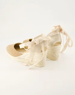 Hamptons Wedges in Beige