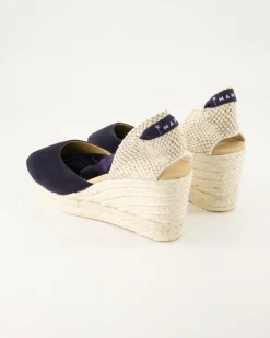 Hamptons Wedges in Blau