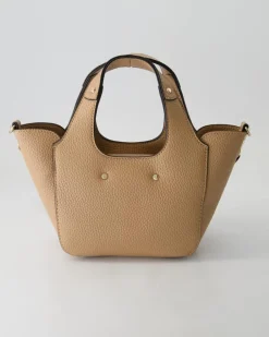Helina Mini Tote Handtasche in Beige