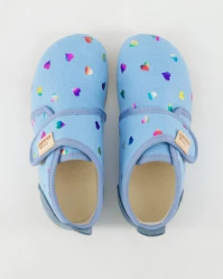 Hermi Herzchen Hausschuhe in Blau