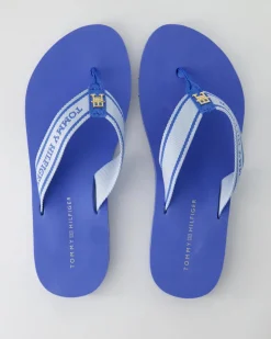 HILFIGER WEBBING BEACH SANDAL Zehentrenner in Blau
