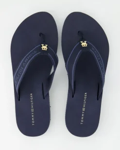 HILFIGER WEBBING BEACH SANDAL Zehentrenner in Blau