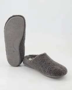 Home-Slipper Hausschuhe in Grau