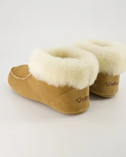 Hüttenpatschen Hausschuhe in Braun