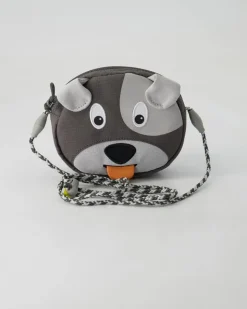 Hund Pouch Portemonnaie in Grau