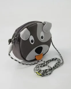 Hund Pouch Portemonnaie in Grau