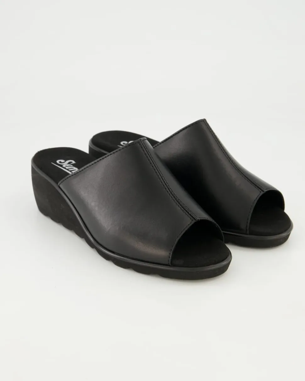 Inka Pantoletten in Schwarz