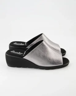 Inka Pantoletten in Silber