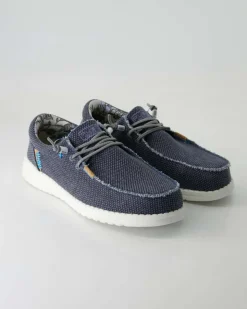 Jack Jute navy Slipper in Blau