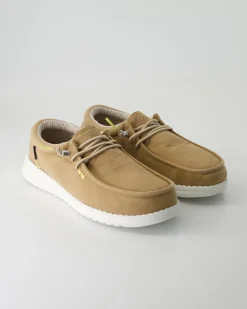 Jack stone washed canvas Slipper in Braun