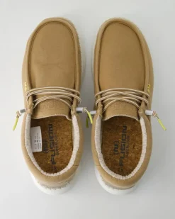 Jack stone washed canvas Slipper in Braun