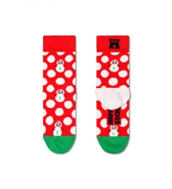 Kids Big Dot Snowman Sock Socken in Mehrfarbig