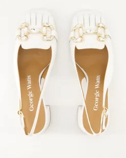 L6002 Slingpumps in Weiß