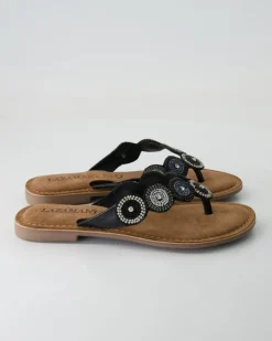 LA75451 Zehentrenner in Schwarz