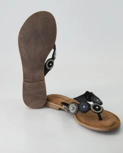 LA75451 Zehentrenner in Schwarz