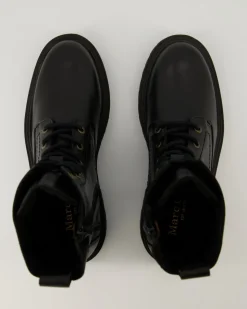 Lace up Bootie Stiefeletten in Schwarz