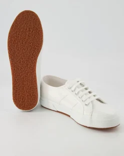 2750-Lame Schnürschuhe in Weiß