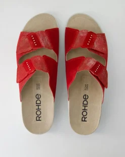 Latina Pantoletten in Rot