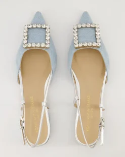 Lavanda Slingpumps in Blau