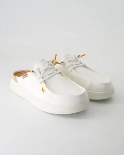 Lily capri washed Pantoletten in Weiß