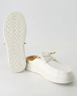 Lily capri washed Pantoletten in Weiß