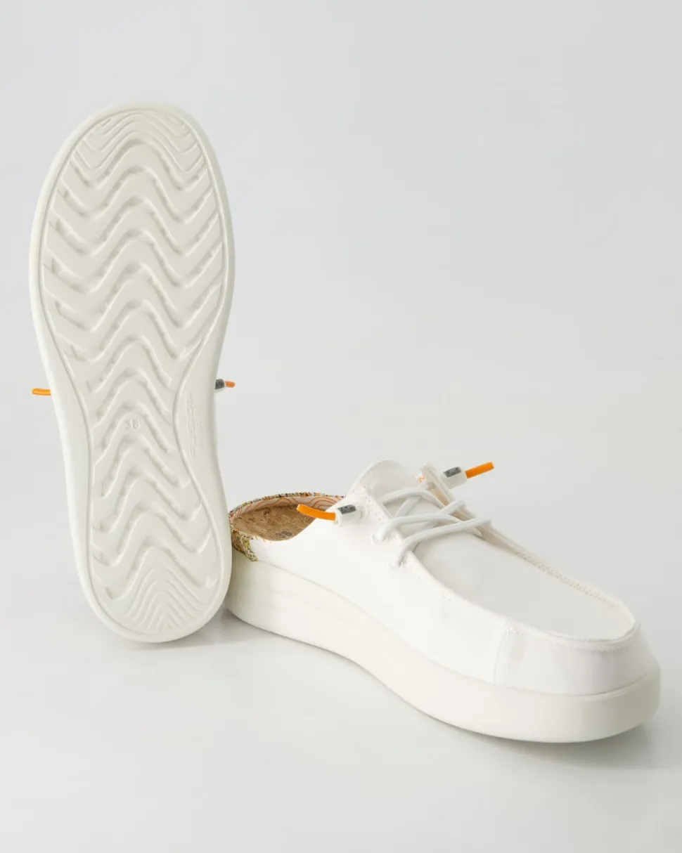 Lily capri washed Pantoletten in Weiß