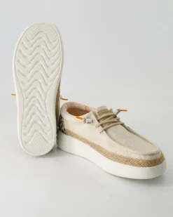 Lily linen sand Slipper in Beige