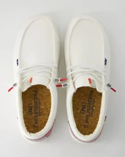 Lily washed Slipper in Weiß