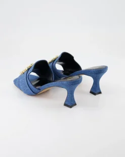 Lucia-536 Pantoletten in Blau