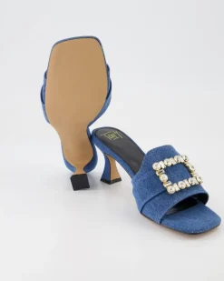 Lucia-536 Pantoletten in Blau