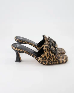 Lucia-536 Pantoletten in Braun