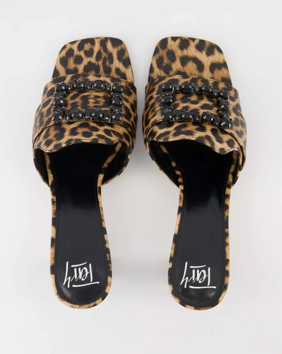 Lucia-536 Pantoletten in Braun