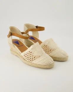 Malena Crochet Espadrilles in Beige