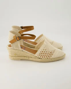 Malena Crochet Espadrilles in Beige
