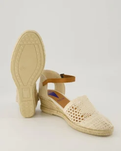 Malena Crochet Espadrilles in Beige