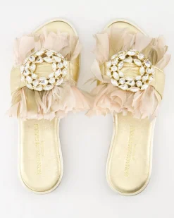 M19D Pantoletten in Gold