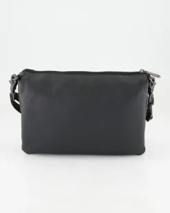 Mellow Leather Crossover Handtasche in Schwarz