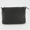 Mellow Leather Pochette Umhängetasche in Schwarz