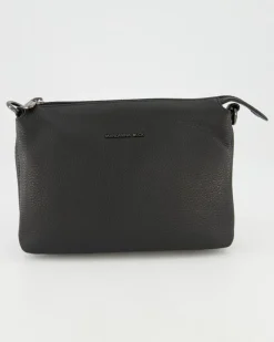 Mellow Leather Pochette Umhängetasche in Schwarz